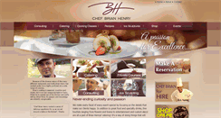 Desktop Screenshot of chefbrianhenry.com