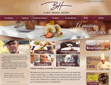 Tablet Screenshot of chefbrianhenry.com